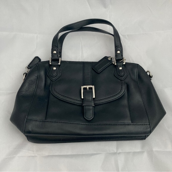 Handbags - Coach Black Leather Shoulder Bag Satchel